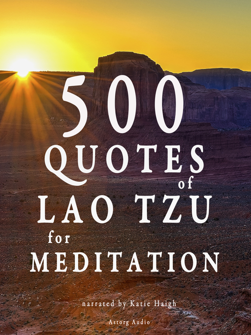 Title details for 500 Quotes of Lao Tsu for Meditation by Lao Tzu - Available
